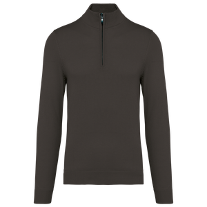 Men's Zip Neck Jumper, miniatyr 2